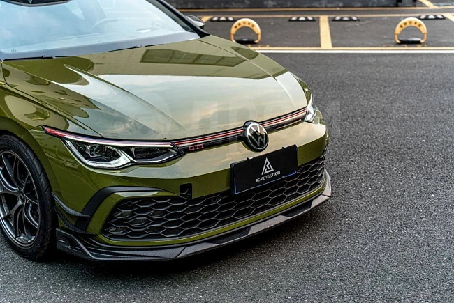 картинка Сплиттер (губа) на передний бампер для Volkswagen GTI MK8 и R-line магазин  StreetTuning 